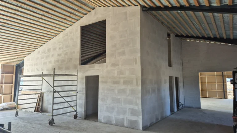 Montage af porebeton