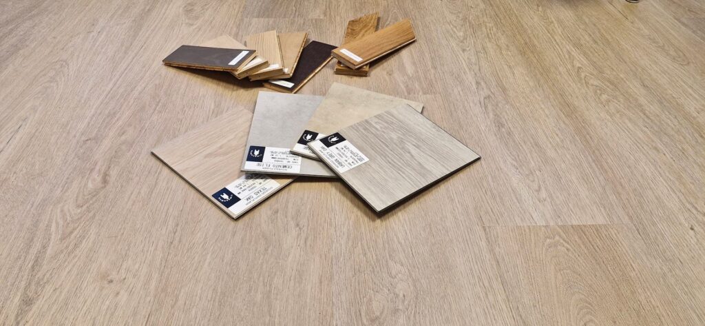 Nyt gulv pr&oslash;ver